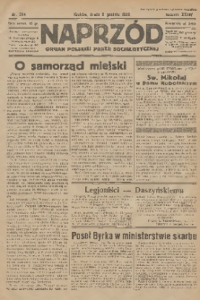 Naprzód : organ Polskiej Partji Socjalistycznej. 1925, nr 284