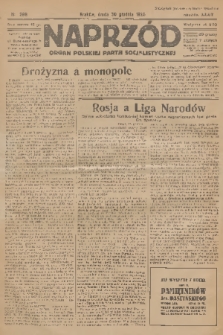 Naprzód : organ Polskiej Partji Socjalistycznej. 1925, nr 298