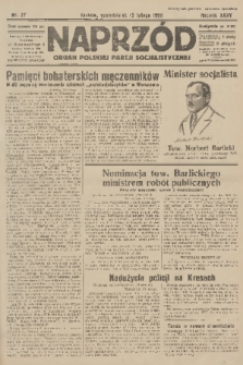 Naprzód : organ Polskiej Partji Socjalistycznej. 1926, nr 37