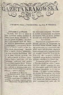 Gazeta Krakowska. 1815 , nr 81