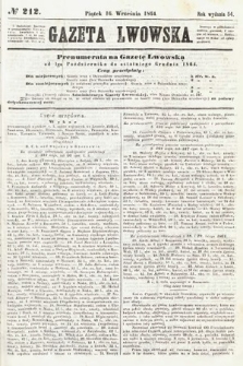 Gazeta Lwowska. 1864, nr 212