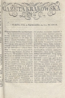 Gazeta Krakowska. 1815 , nr 84