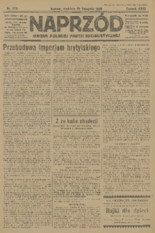 Naprzód : organ Polskiej Partji Socjalistycznej. 1926, nr 276