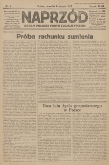 Naprzód : organ Polskiej Partji Socjalistycznej. 1927, nr 4
