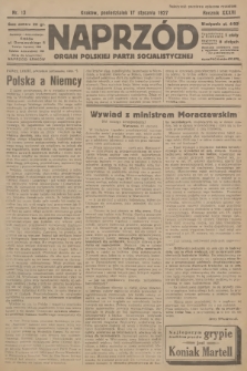 Naprzód : organ Polskiej Partji Socjalistycznej. 1927, nr 13