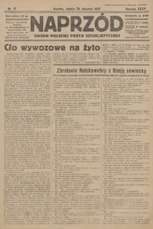 Naprzód : organ Polskiej Partji Socjalistycznej. 1927, nr 17
