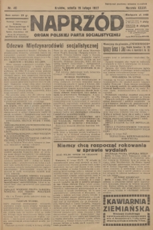 Naprzód : organ Polskiej Partji Socjalistycznej. 1927, nr 40