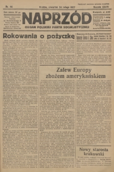 Naprzód : organ Polskiej Partji Socjalistycznej. 1927, nr 44