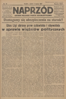 Naprzód : organ Polskiej Partji Socjalistycznej. 1927, nr 51