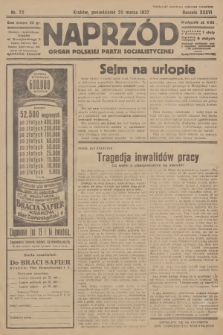 Naprzód : organ Polskiej Partji Socjalistycznej. 1927, nr 72