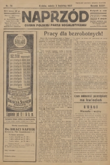 Naprzód : organ Polskiej Partji Socjalistycznej. 1927, nr 76