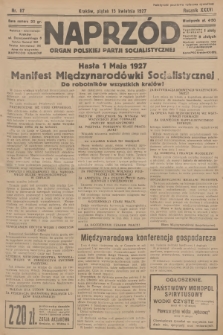 Naprzód : organ Polskiej Partji Socjalistycznej. 1927, nr 87