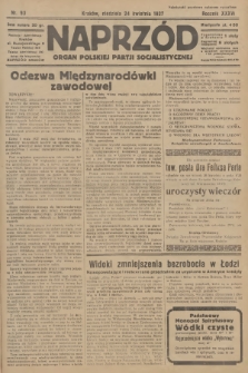 Naprzód : organ Polskiej Partji Socjalistycznej. 1927, nr 93