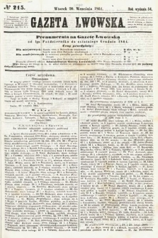 Gazeta Lwowska. 1864, nr 215