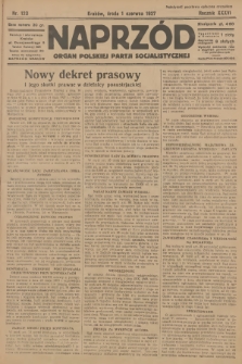 Naprzód : organ Polskiej Partji Socjalistycznej. 1927, nr 123