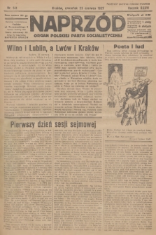 Naprzód : organ Polskiej Partji Socjalistycznej. 1927, nr 141