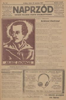 Naprzód : organ Polskiej Partji Socjalistycznej. 1927, nr 147