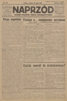 Naprzód : organ Polskiej Partji Socjalistycznej. 1927, nr 166