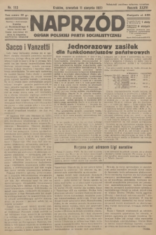 Naprzód : organ Polskiej Partji Socjalistycznej. 1927, nr 183