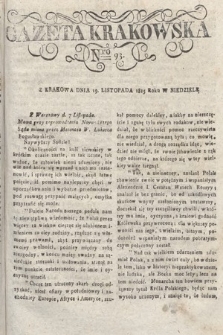 Gazeta Krakowska. 1815 , nr 93