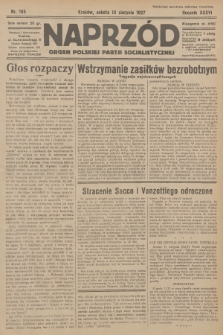 Naprzód : organ Polskiej Partji Socjalistycznej. 1927, nr 185