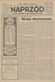 Naprzód : organ Polskiej Partji Socjalistycznej. 1927, nr 203