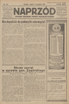 Naprzód : organ Polskiej Partji Socjalistycznej. 1927, nr 214