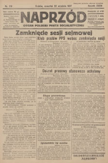 Naprzód : organ Polskiej Partji Socjalistycznej. 1927, nr 218