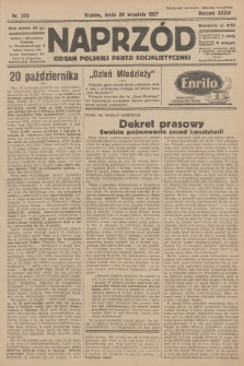 Naprzód : organ Polskiej Partji Socjalistycznej. 1927, nr 223