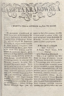 Gazeta Krakowska. 1815 , nr 94