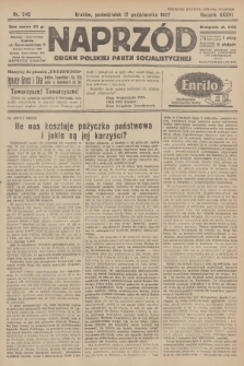 Naprzód : organ Polskiej Partji Socjalistycznej. 1927, nr 240