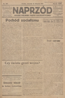 Naprzód : organ Polskiej Partji Socjalistycznej. 1927, nr 265