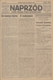 Naprzód : organ Polskiej Partji Socjalistycznej. 1927, nr 272