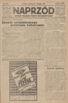 Naprzód : organ Polskiej Partji Socjalistycznej. 1927, nr 274