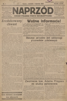 Naprzód : organ Polskiej Partji Socjalistycznej. 1928, nr 1