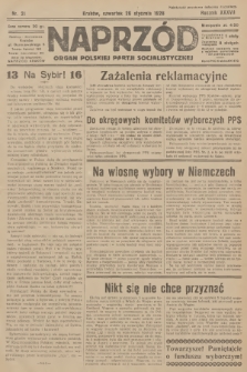 Naprzód : organ Polskiej Partji Socjalistycznej. 1928, nr 21