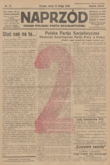 Naprzód : organ Polskiej Partji Socjalistycznej. 1928, nr 37