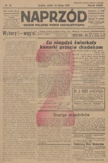 Naprzód : organ Polskiej Partji Socjalistycznej. 1928, nr 45