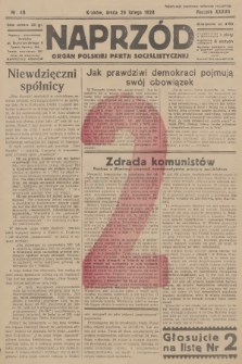Naprzód : organ Polskiej Partji Socjalistycznej. 1928, nr 49