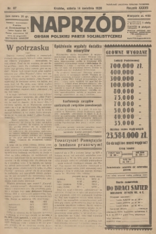 Naprzód : organ Polskiej Partji Socjalistycznej. 1928, nr 87
