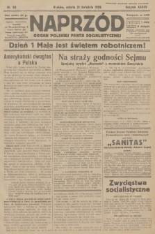 Naprzód : organ Polskiej Partji Socjalistycznej. 1928, nr 93