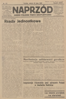 Naprzód : organ Polskiej Partji Socjalistycznej. 1928, nr 171