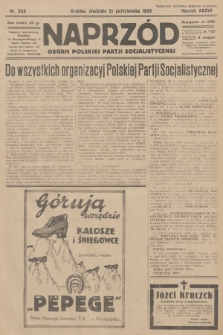 Naprzód : organ Polskiej Partji Socjalistycznej. 1928, nr 243