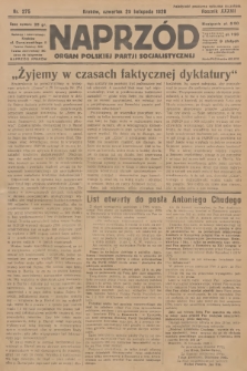 Naprzód : organ Polskiej Partji Socjalistycznej. 1928, nr 275