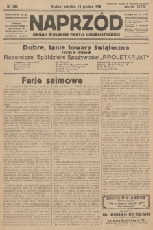 Naprzód : organ Polskiej Partji Socjalistycznej. 1928, nr 295