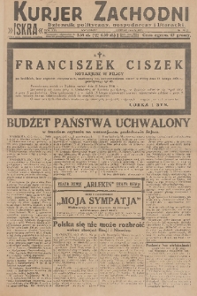 Kurjer Zachodni Iskra : dziennik polityczny, gospodarczy i literacki. R.21, 1930, nr 36
