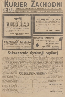 Kurjer Zachodni Iskra : dziennik polityczny, gospodarczy i literacki. R.21, 1930, nr 38