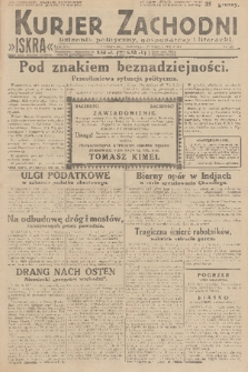 Kurjer Zachodni Iskra : dziennik polityczny, gospodarczy i literacki. R.21, 1930, nr 69