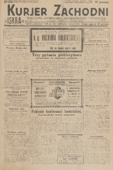 Kurjer Zachodni Iskra : dziennik polityczny, gospodarczy i literacki. R.21, 1930, nr 87