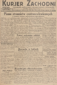 Kurjer Zachodni Iskra : dziennik polityczny, gospodarczy i literacki. R.21, 1930, nr 107